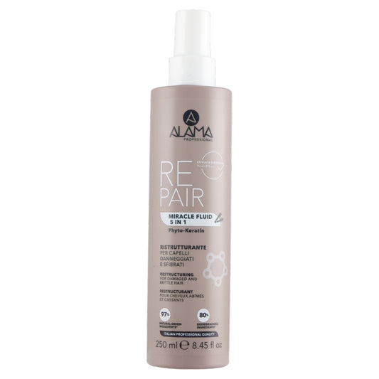 ALAMA PROFESSIONAL REPAIR MIRACLE FLUID 5 IN 1 250ML RISTRUTTURANTE PER CAPELLI DANNEGGIATI E SFIBRATI
