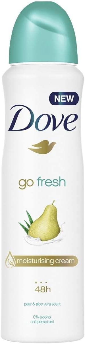 DOVE DEO SPRAY 250ML ADVANCED CARE GO FRESH PEAR & ALOE VERA SCENT 72H