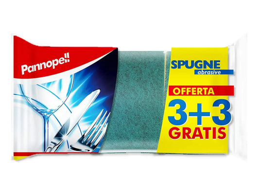 EUDOREX PANNOPELL SPUGNE ABRASIVE 3+3PZ
