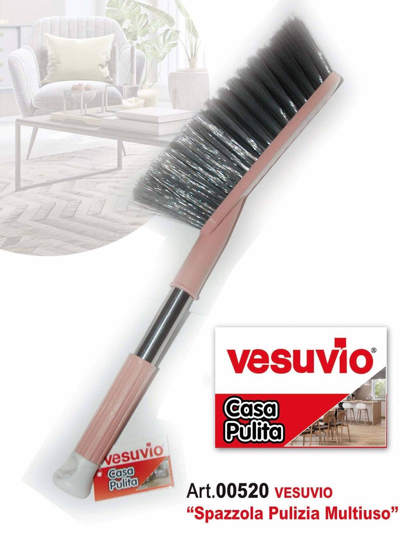 VESUVIO CASA PULITA SPAZZOLA PULIZIA MULTIUSO ART.000520