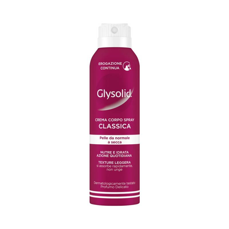 GLYSOLID CREMA CORPO SPRAY 190ML CLASSICA PELLE DA NORMALE A SECCA