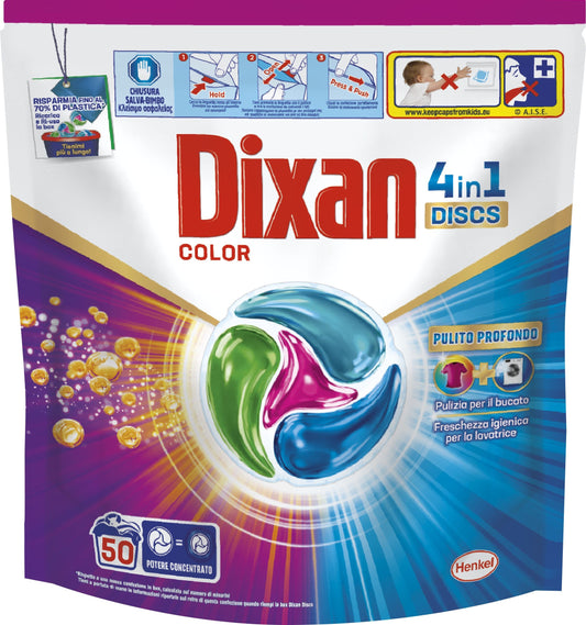 DIXAN DISCS 4IN1 50PZ COLOR PULITO PROFONDO