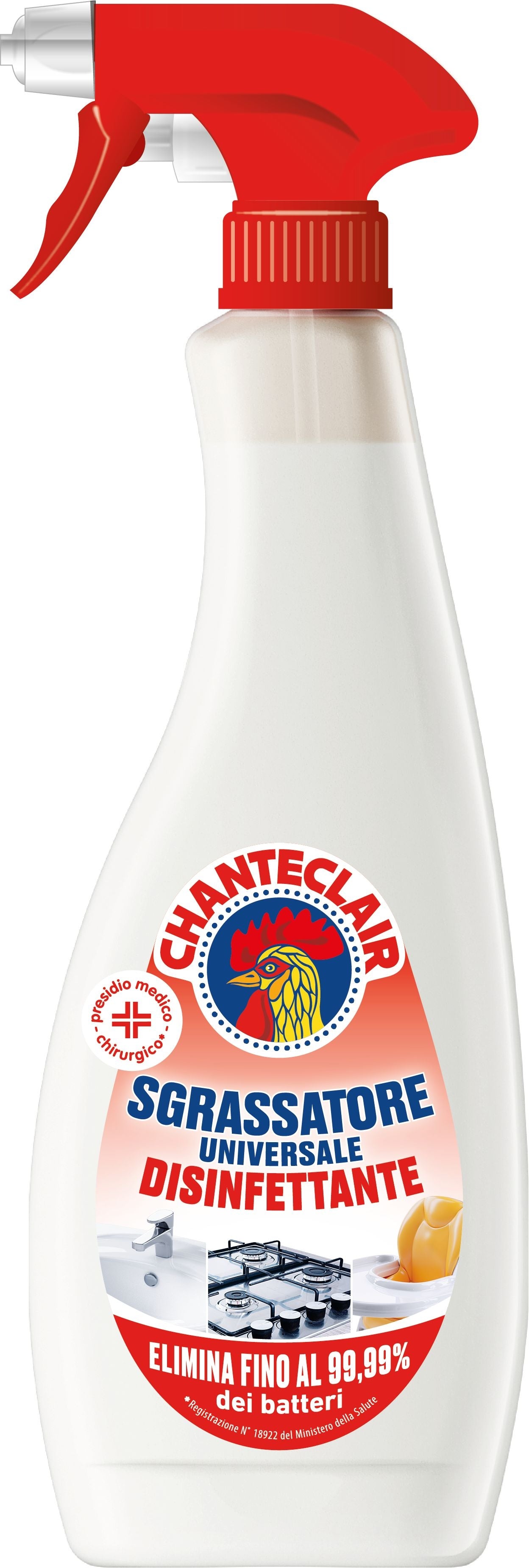 CHANTECLAIR SGRASSATORE EROGATORE 600ML DISINFETTANTE