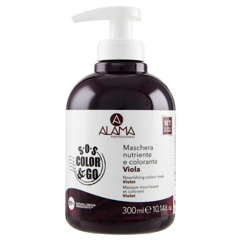 ALAMA PROFESSIONAL S.O.S COLOR & GO MASCHERA NUTRIENTE E COLORANTE 300ML VIOLA