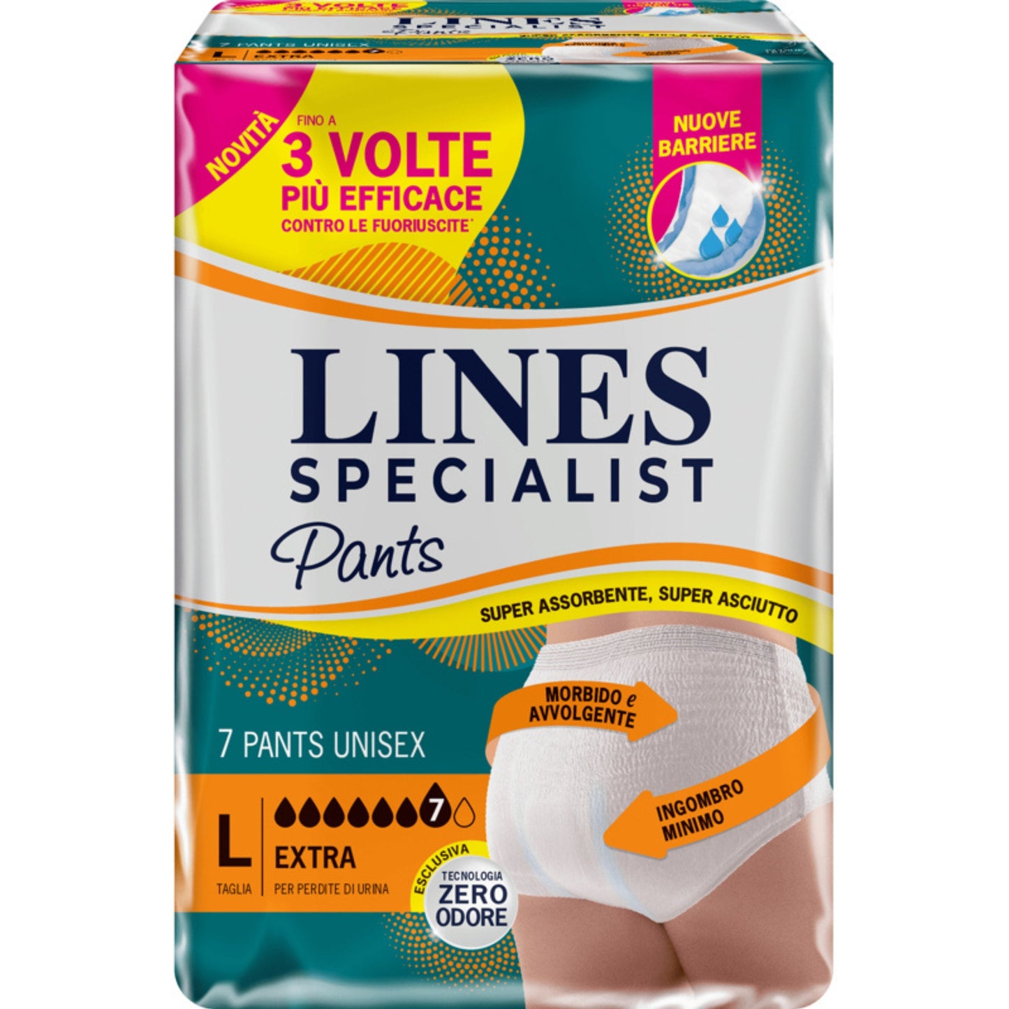 LINES SPECIALIST PANTS UNISEX EXTRA TG.L X7