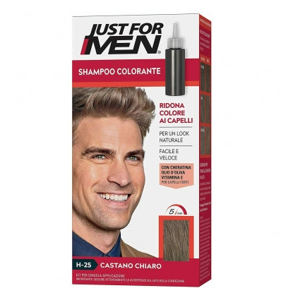 JUST FOR MEN SHAMPOO COLORANTE H-25 CASTANO CHIARO