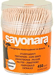 SAYONARA STUZZICADENTI IN BETULLA 450PZ