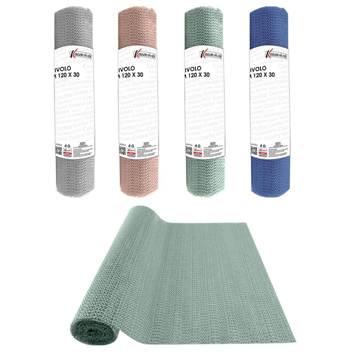 KASAVIVA ROTOLO ANTISCIVOLO SHABBY CM.120X30 COLORI ASSORTITI