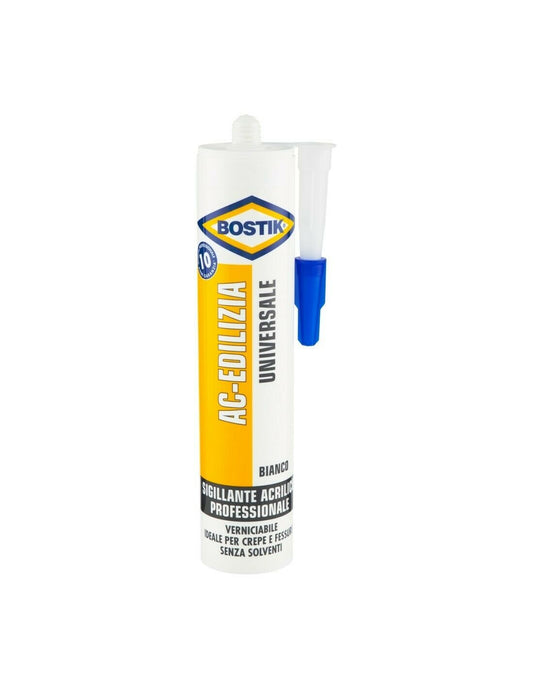 BOSTIK AC-EDILIZIA UNIVERSALE SIGILLANTE ACRILICO PROFESSIONALE VERNICIABILE 300ML