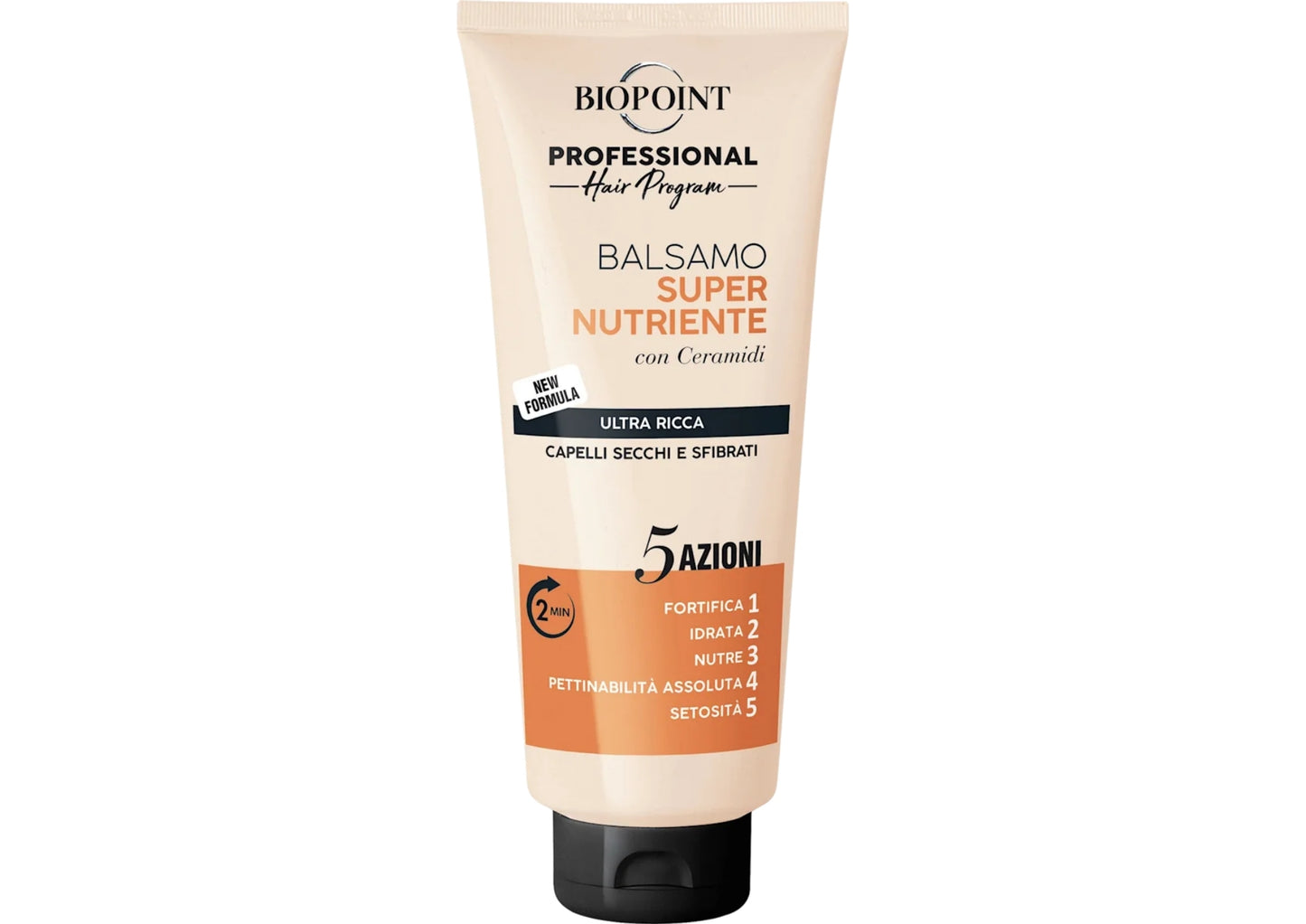 BIOPOINT BALSAMO 350ML SUPER NUTRIENTE ULTRA RICCA CAPELLI SECCHI E SFIBRATI 5 AZIONI