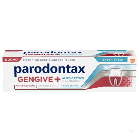 PARODONTAX DENTIFRICIO 75ML GENGIVE + ALITO CATTIVO & SENSIBILITA' EXTRA FRESH