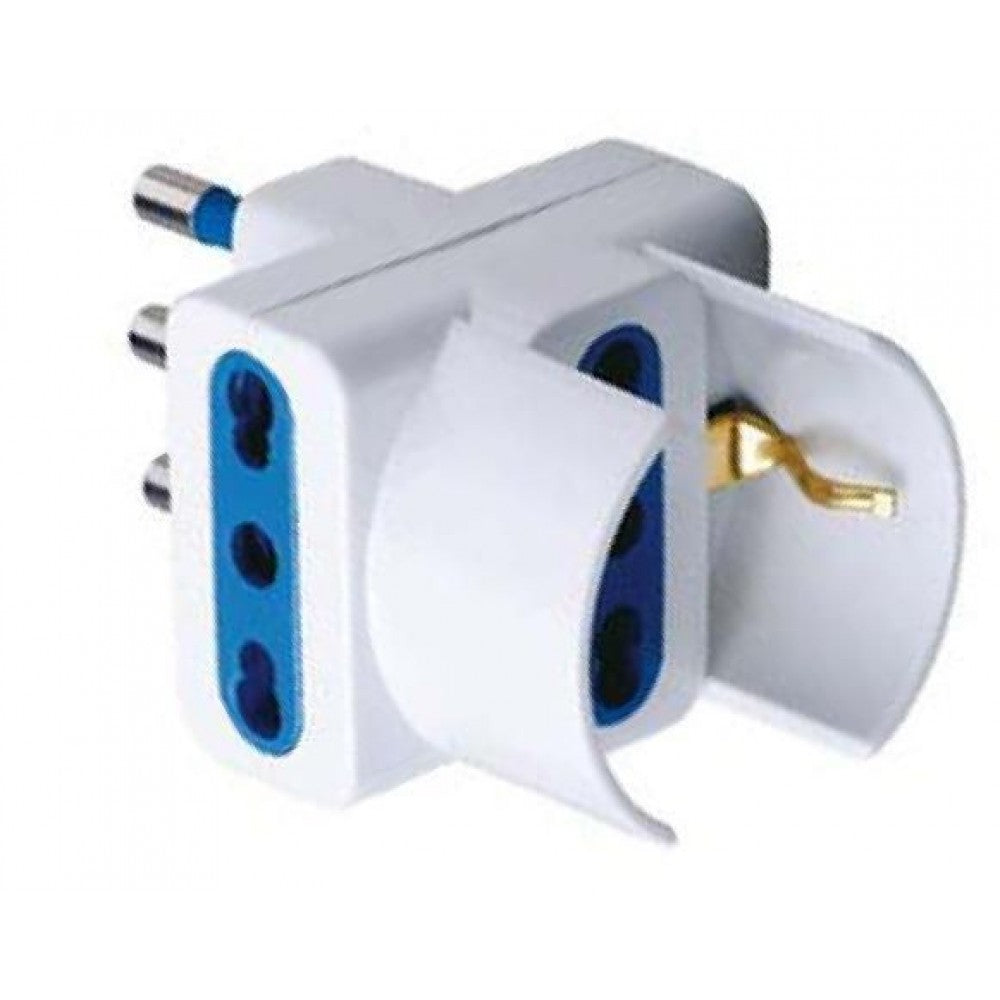 LEOVIN ADATTATORE TRIPLO+SCUKO 10A