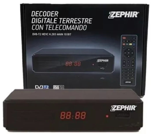 ZEPHIR DECODER DIGITALE TERRESTRE CON TELECOMANDO