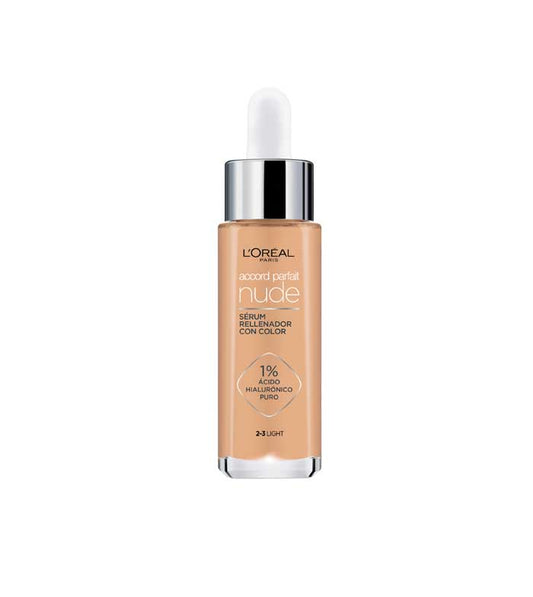 L'OREAL ACCORD PARFAIT NUDE SIERO 30ML 2-3 LIGHT