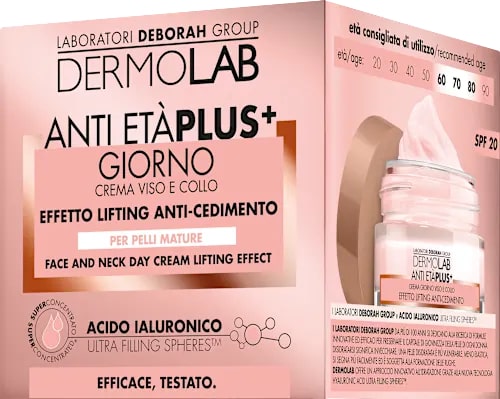 DERMOLAB ANTI ETA' PLUS+ GIORNO CREMA VISO E COLLO PELLI MATURE 50ML