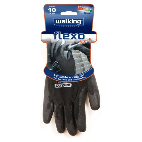 WALKING FLEXO NERO GUANTI TG.10 LARGE
