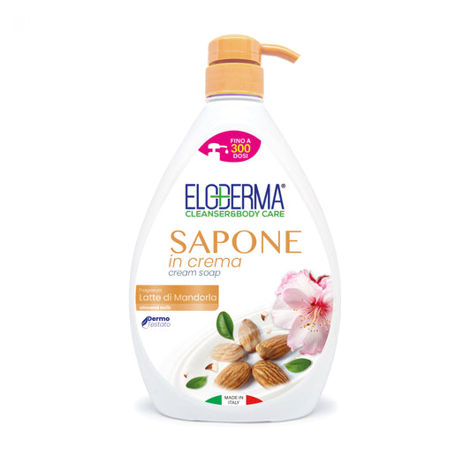 ELODERMA SAPONE IN CREMA 1L LATTE DI MANDORLA