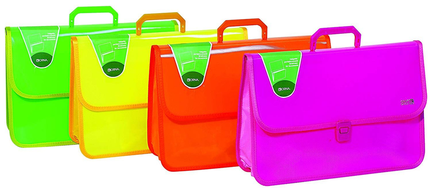 ORNA VALIGETTA PPL FLUO CON MANIGLIA 26X39