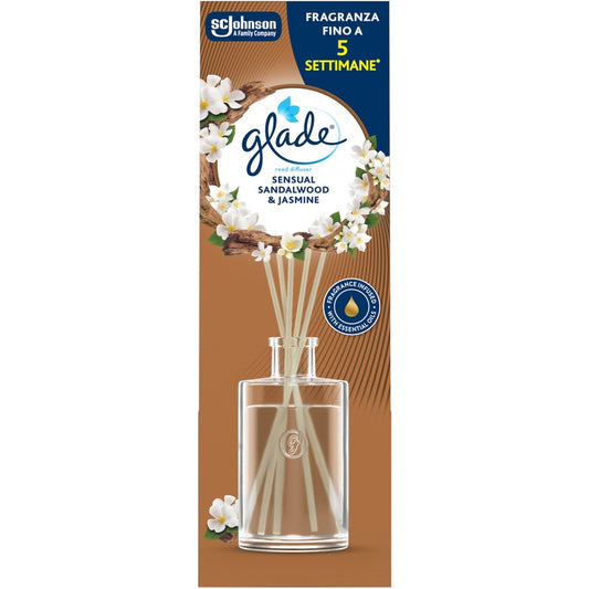 GLADE DIFFUSORE A BASTONCINI 50ML SENSUAL SANDALWOOD & JASMINE