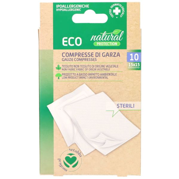 SETABLU ECO NATURAL PROTECTION COMPRESSE DI GARZA IN TNT CM.15X15 10PZ