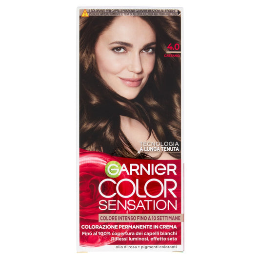 GARNIER COLOR SENSATION COLORAZIONE PERMANENTE IN CREMA 4.0 CASTANO