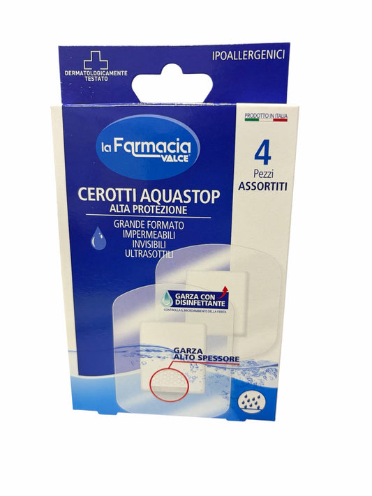 LA FARMACIA VALCE CEROTTI AQUASTOP 4PZ 2X CM.7,5X7,5 2X CM.7,5X10