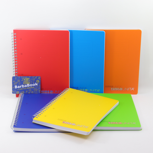 TINTA UNITA QUADERNO SPIRALATO PPL A5 80 FG 5 M