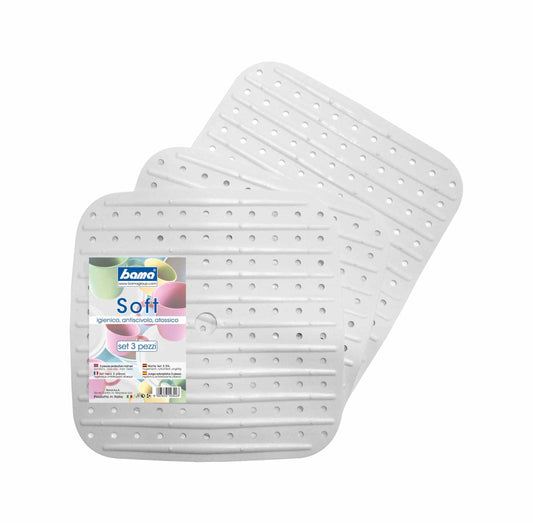 BAMA SOFT TAPPETO LAVELLO SET 3 PEZZI