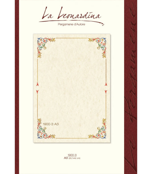 PERGAMENA A4 DISEGNO FIORENTINO