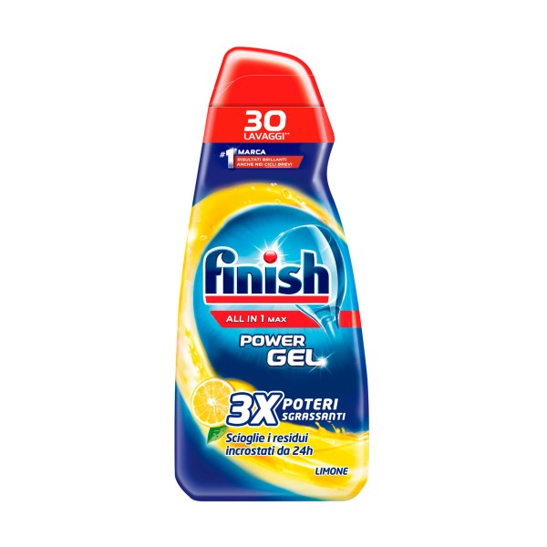 FINISH POWER GEL ALL IN 1 MAX 600ML 30 LAVAGGI LIMONE