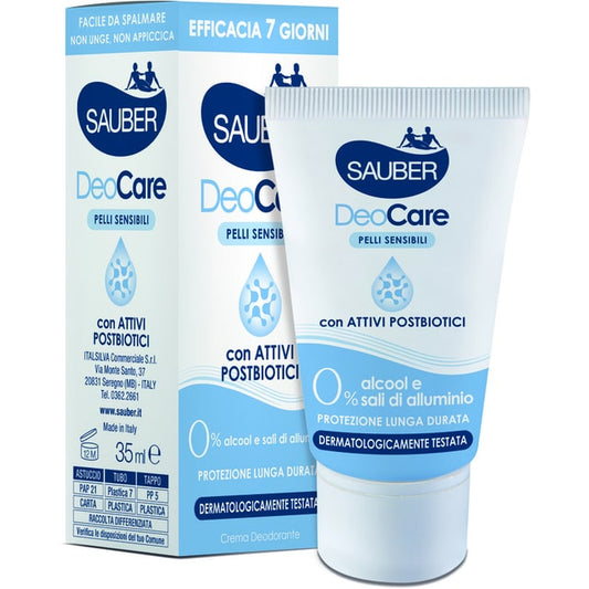 SAUBER DEO CREMA 35ML DEOCARE PELLI SENSIBILI CON ATTIVI POSTBIOTICI