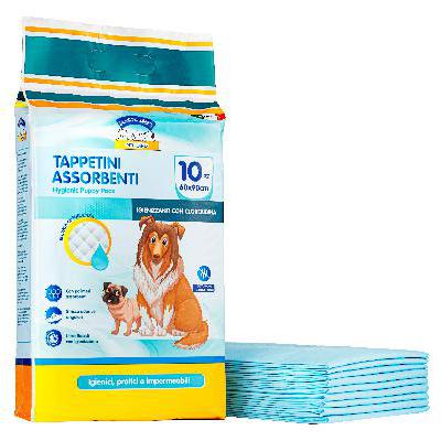 CLENDY MAGIC MIKE TAPPETINI ASSORBENTI 60X90 10PZ IGIENIZZANTI CON CLOREXIDINA