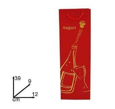 SHOPPER CARTA MANICO RITORTO 14X8X39 PER BOTTIGLIA