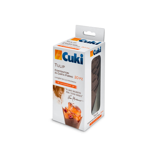 CUKI CUOCE TULIP CONTENITORI IN CARTA FORNO 12PZ CM.7,7X8H