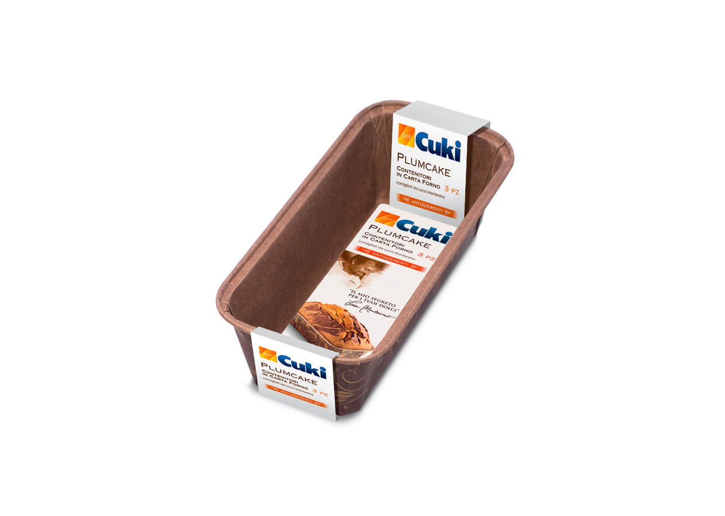 CUKI CUOCE PLUMCAKE CONTENITORI IN CARTA FORNO 3PZ CM.23,3X10,7X6H
