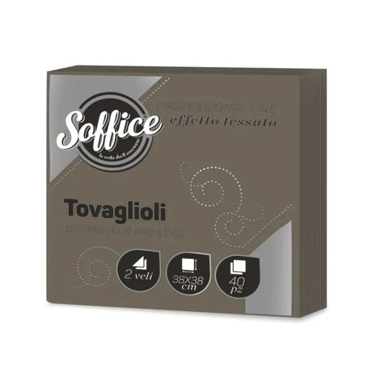 SOFFICE 40 TOVAGLIOLI DOPPIOVELO PRESTIGE 38X38 TORTORA