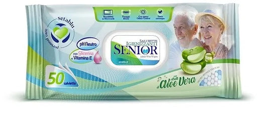 SETABLU SALVIETTE SENIOR 50PZ CON ALOE VERA
