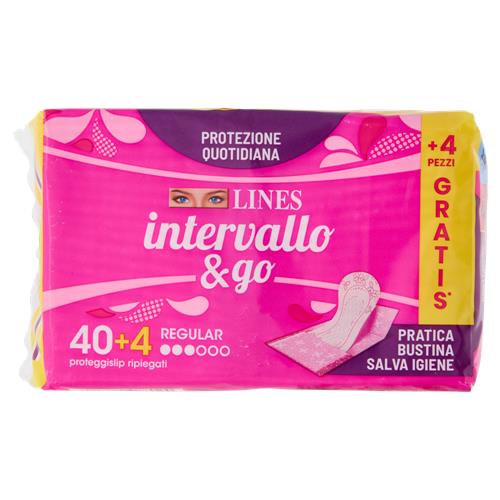 LINES INTERVALLO & GO PROTEGGISLIP RIPIEGATI REGULAR X40+4