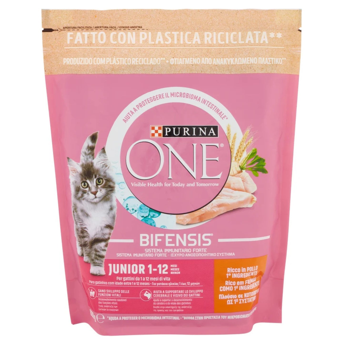 PURINA ONE CROCCANTINI GATTO 800G BIFENSIS JUNIOR 1-12 MESI RICCO IN POLLO 1 INGREDIENTE
