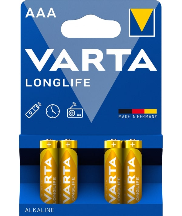 VARTA LONGLIFE MINISTILO AAA LR03 4PZ