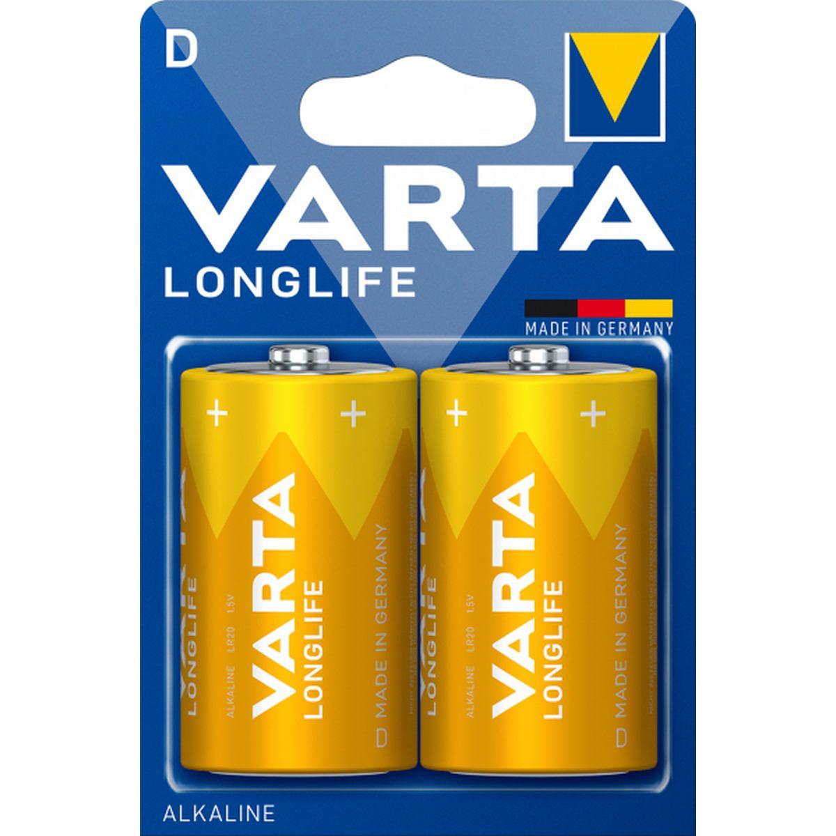 VARTA LONGLIFE TORCIA D LR20 2PZ