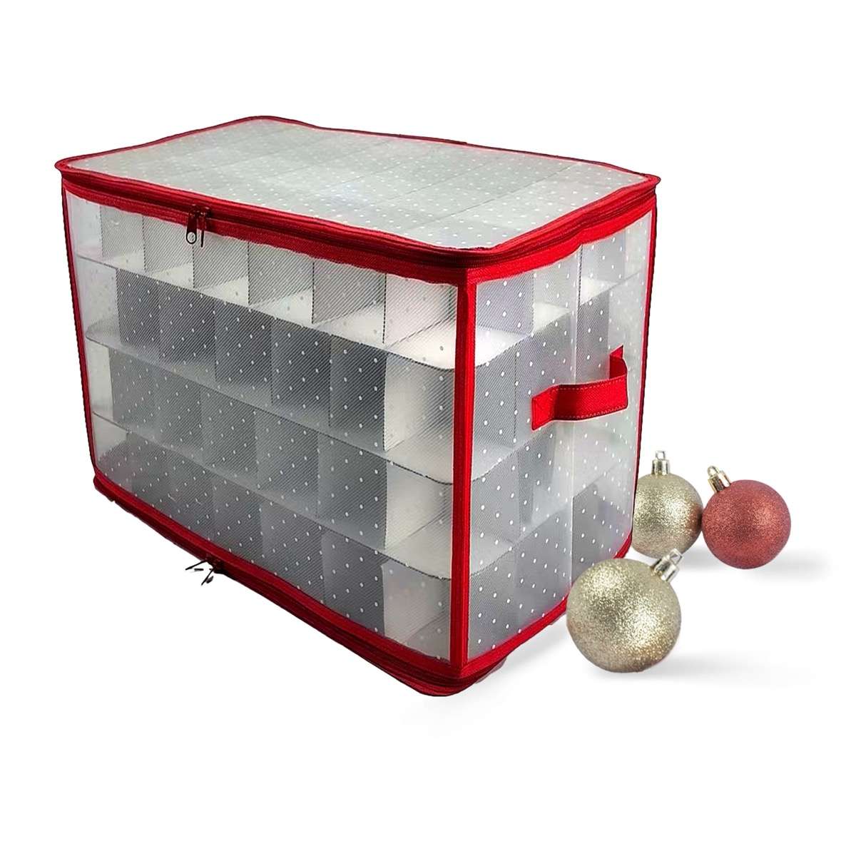 KASAVIVA NATALE SCATOLA PORTA PALLINE DI NATALE 112PZ