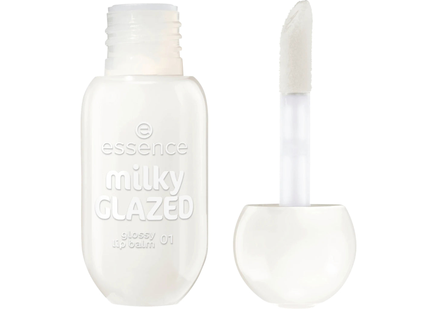 ESSENCE MILKY GLAZED GLOSSY LIP BALM BALSAMO LABBRA 01 SHEERIOUSLY CREAMY