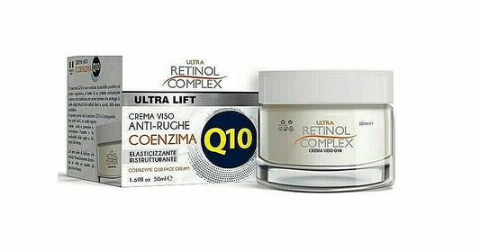 ULTRA RETINOL COMPLEX CREMA VISO ANTIRUGHE ULTRA LIFT COENZIMA Q10 50ML ELASTICIZZANTE RISTRUTTURANTE