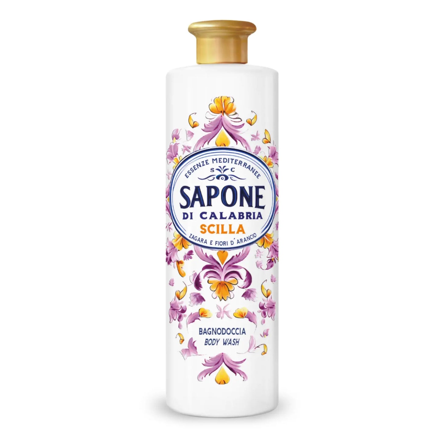 FIORILLO SAPONE DI CALABRIA BAGNODOCCIA 600ML SCILLA ZAGARA E FIORI D'ARANCIO