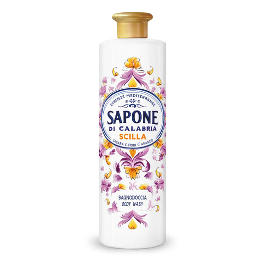 FIORILLO SAPONE DI CALABRIA BAGNODOCCIA 600ML SCILLA ZAGARA E FIORI D'ARANCIO