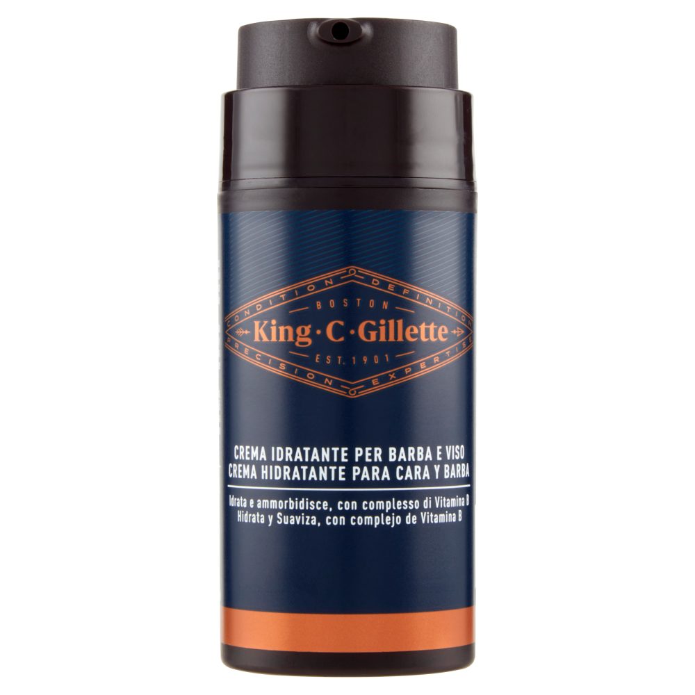 GILLETTE KING C CREMA IDRATANTE PER BARBA E VISO 100ML