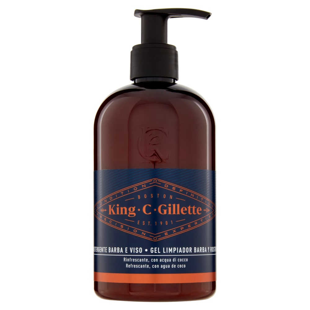 GILLETTE KING C DETERGENTE BARBA E VISO 350ML