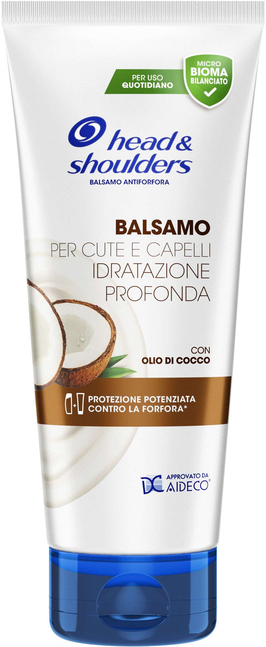 HEAD&SHOULDERS BALSAMO PER CUTE E CAPELLI 220ML IDRATAZIONE PROFONDA CON OLIO DI COCCO