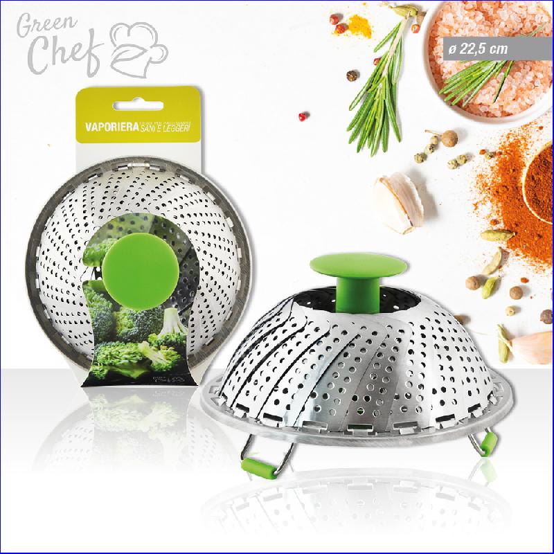 AMB VAPORIERA ACCIAIO CM.22,5